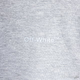 Off-White Virgil Abloh Melange Gray Diag Tab Hoodie - Photo 5