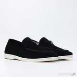 Loro Piana Summer Charms Walk Suede Loafer Black (Dot Perfect) - Photo 7