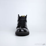Air Jordan 1 High Patent Black Metallic Gold (Dot Perfect) - Photo 4