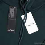 Stone Island Logo Patch Green Hoodie - Photo 4