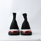 Bale*ciaga Speed Trainer Clear Sole Black Pink White (Dot Perfect) - Photo 8