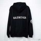Bale*ciaga x Nasa Oversized Black Hoodie - Photo 2
