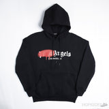 Palm Angels Los Angeles Sprayed Logo Hoodie Black - Photo 1