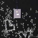 L*V Spread Embroidery Black T-Shirt - Photo 3