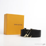 L*V Logo Initials Monogram Strap Black Belt - Photo 4