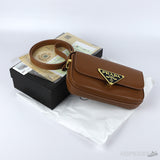 Prada Emblème Saffiano Brown Shoulder Bag [Economy Batch] - Photo 4
