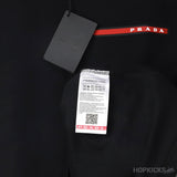 Prada Black Red Logo T-Shirt - Photo 4