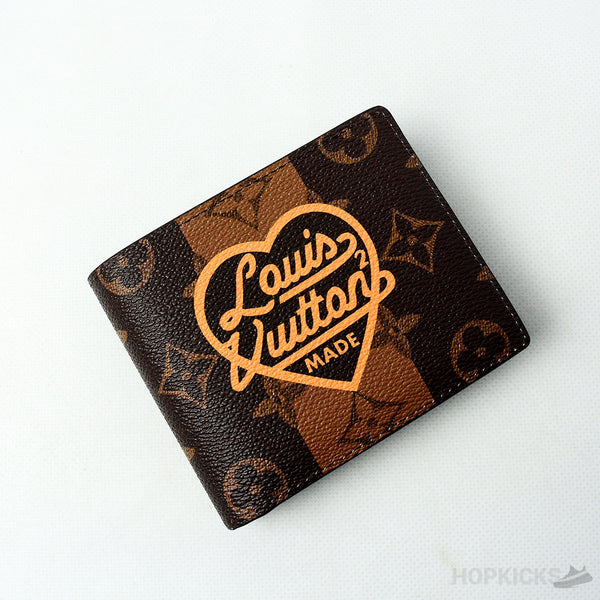 LV x Nigo Monogram Stripes Brown Multiple Wallet