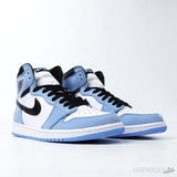 Air Jordan 1 Retro High White University Blue Black (Dot Perfect) - Photo 7