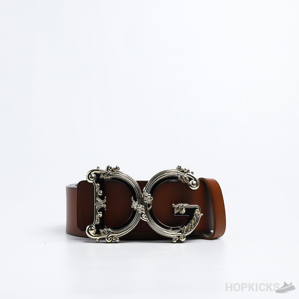 DG Logo Leather Belt
