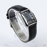 Timdors Classic Silver Rectangular Black Dial Dress Watch - Photo 4