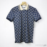 GG Supreme Stretch Cotton Polo Shirt Blue - Photo 1