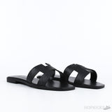 Hermes Oran Sandals Black (Premium Batch) - Photo 7