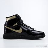 Air Jordan 1 Retro High Black Metallic Gold (Dot Perfect) - Photo 3