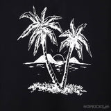 Palm Angels Logo Print Black T-Shirt - Photo 3