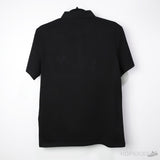 Prada Triangle Logo Black Polo Shirt - Photo 2