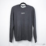 Off-White Cross Arrow Grey Sweatshirt - Photo 1