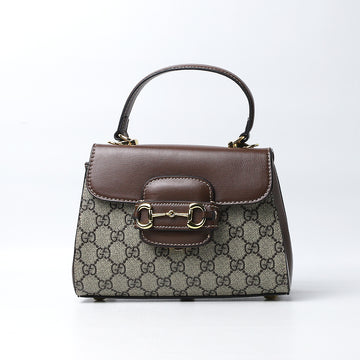 Gucci Beige 'Horsebit 1955 Mini' Shoulder Bag (Dot Perfect)