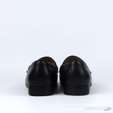 Gucci Black Leather Interlocking G Loafers (Dot Perfect) - Photo 8