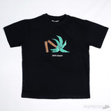 PALM ANGELS Broken Tree Black T-Shirt - Photo 1