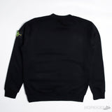 Stone Island Dyed Crewneck Black Sweatshirt - Photo 2