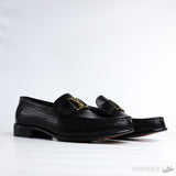 LV Black Hockenheim Python Leather Shoes - Photo 7