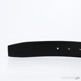 F*rragamo Gancini Gold Logo Buckle Leather Belt - Photo 3