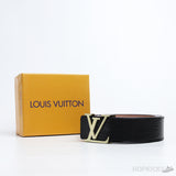 L*V Mini Gold Initials Black Belt - Photo 4