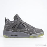 Kaws X Air Jordan 4 Grey [Glow In The Dark] - Photo 3