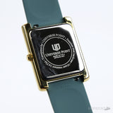 Universe Point Gold-Tone Rectangular Blue Dial Watch - Photo 4