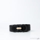 Ferragamo Ganici Printed Buckle Black Belt - Photo 1