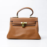 Hermès Kelly Sellier 20 Brown Epsom Gold Hardware (Dot Perfect) - Photo 2