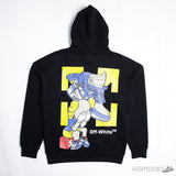 OFF-White Jordan 1 "UNC" Print Black Hoodie - Photo 1