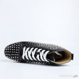 CL Black Leather Spikes High Top - Photo 6