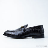 Men's Gucci Jordaan Crocodile Loafer Black (Dot Perfect) - Photo 1