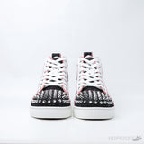 Christian Louboutin Lou Spikes Orlato Sneaker in Red and Black (Dot Perfect) - Photo 9