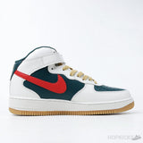 Nike Air Force 1 Mid Sail Green Red (Premium Batch) - Photo 3