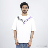 LV Necklace White T-Shirt - Photo 1