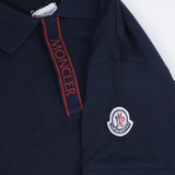 Moncler Dark Blue Logo Motif Polo T-Shirt - Photo 8