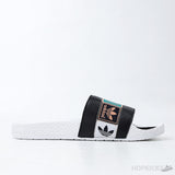 Adillete Boost Slide White Black Green (Premium) - Photo 13