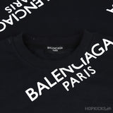 Balenciaga Paris Oversized Black T-Shirt (Economy Batch) - Photo 8