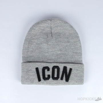 Dsquared2 Icon Black Light Grey Beanie