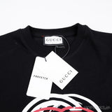 Gucci Red White Logo Black T-Shirt - Photo 8