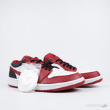 Air Jordan 1 Low 'Bulls' Gym Red White Black - Photo 9