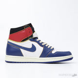 Air Jordan 1 Retro High Union Los Angeles Blue Toe (Dot Perfect) - Photo 3