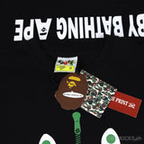 Bape Zip Shark Face Black T-Shirt (Economy Batch) - Photo 8