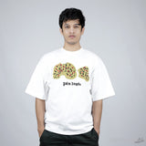 Palm Angels Leopard Bear Classic White T-Shirt - Photo 1