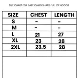 Bape Big ABC Camo Shark Full Zip Hoodie Green - Photo 5