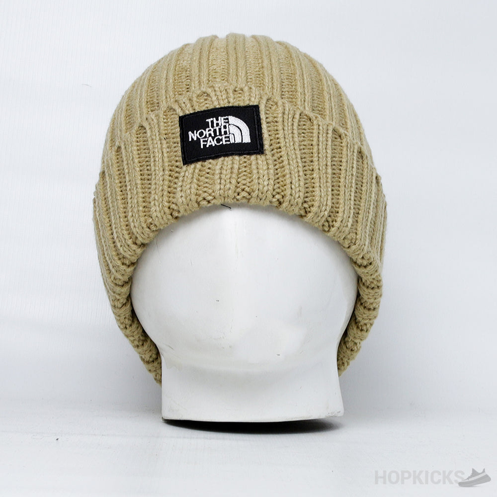 TNF Logo Box Cuffed Beanies 'Camel'
