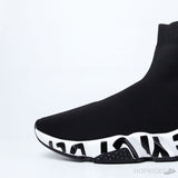 Bale*ciaga Speed Graffiti Trainer Black White - Photo 8